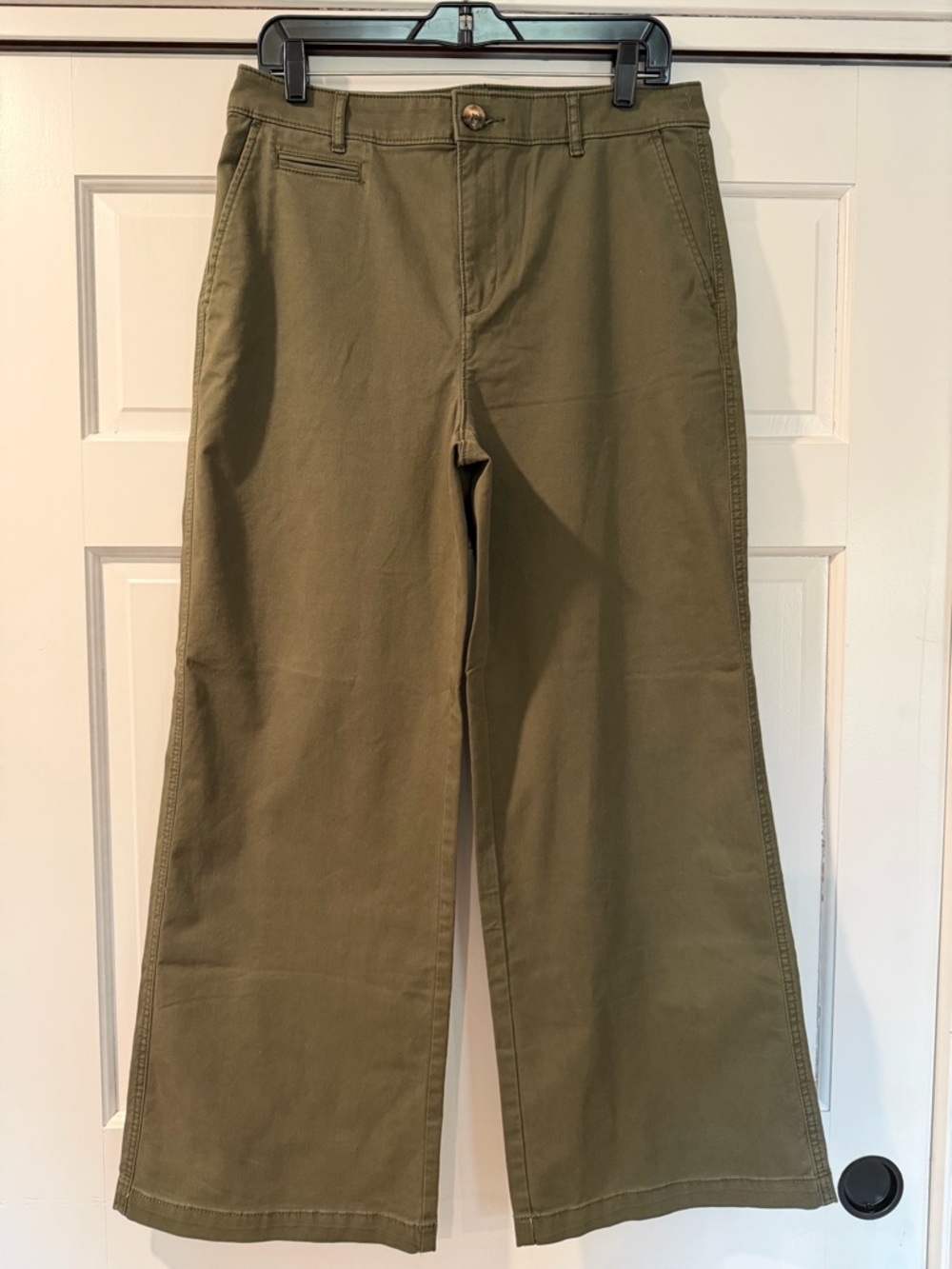 NWT LOFT Green Monroe Wide Leg Pants - Size 10